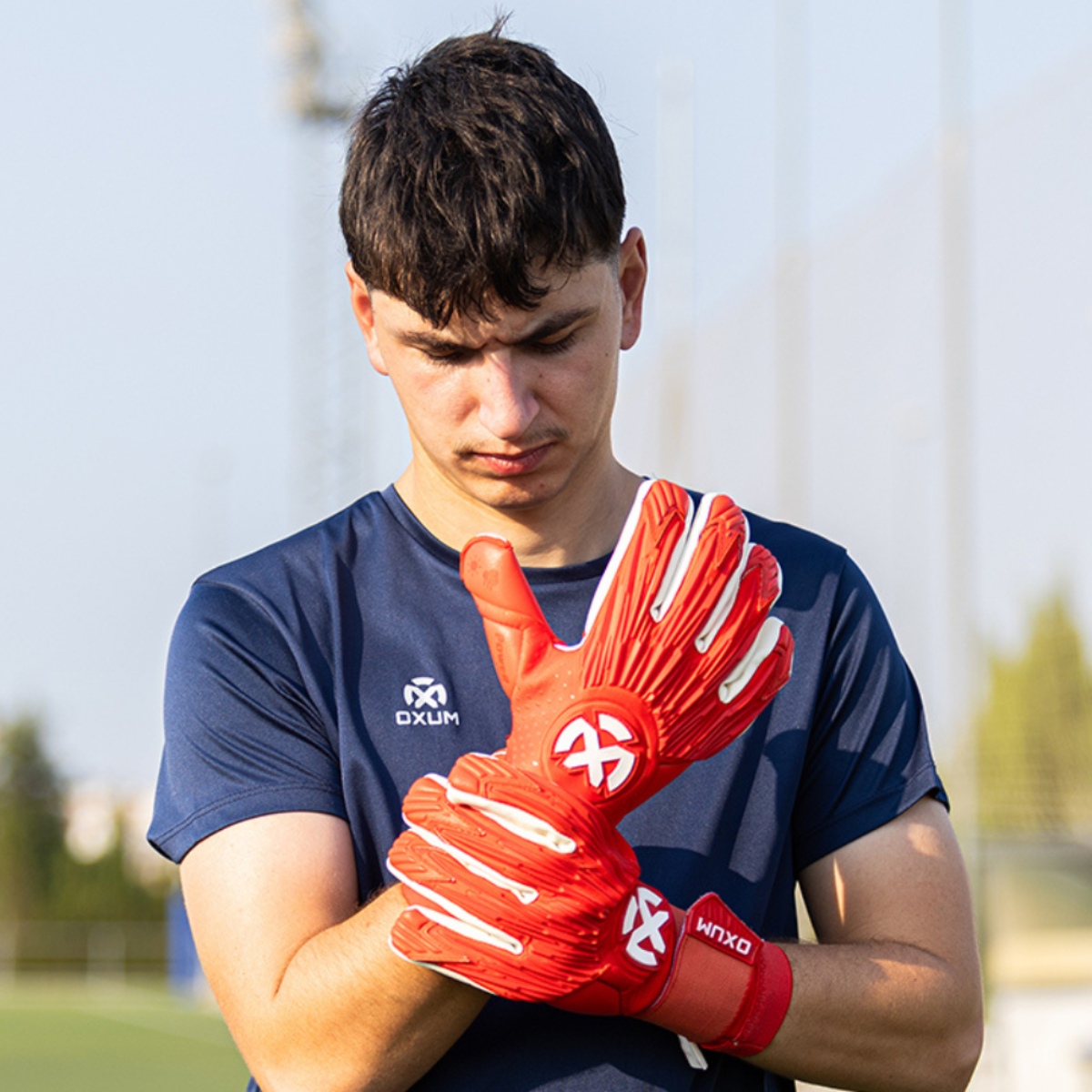 GUANTES OX PRO BLUE PERSONALIZABLES