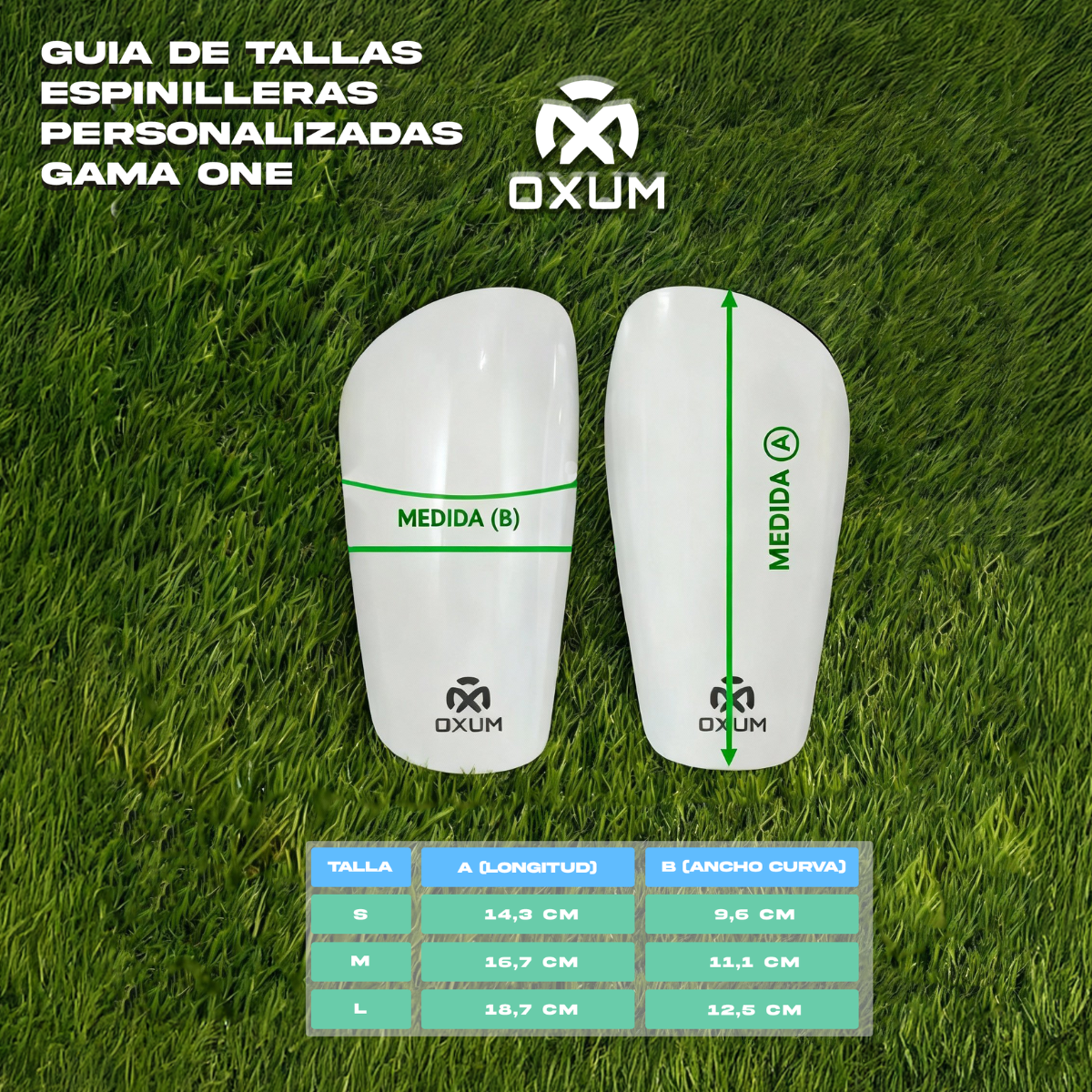 ONE NATION ESPINILLERAS DE FÚTBOL PERSONALIZADAS