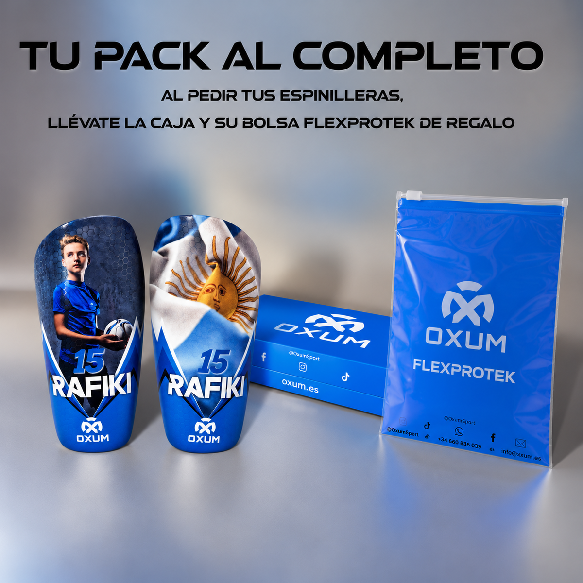 PRO KALI ESPINILLERAS DE FÚTBOL PERSONALIZADAS
