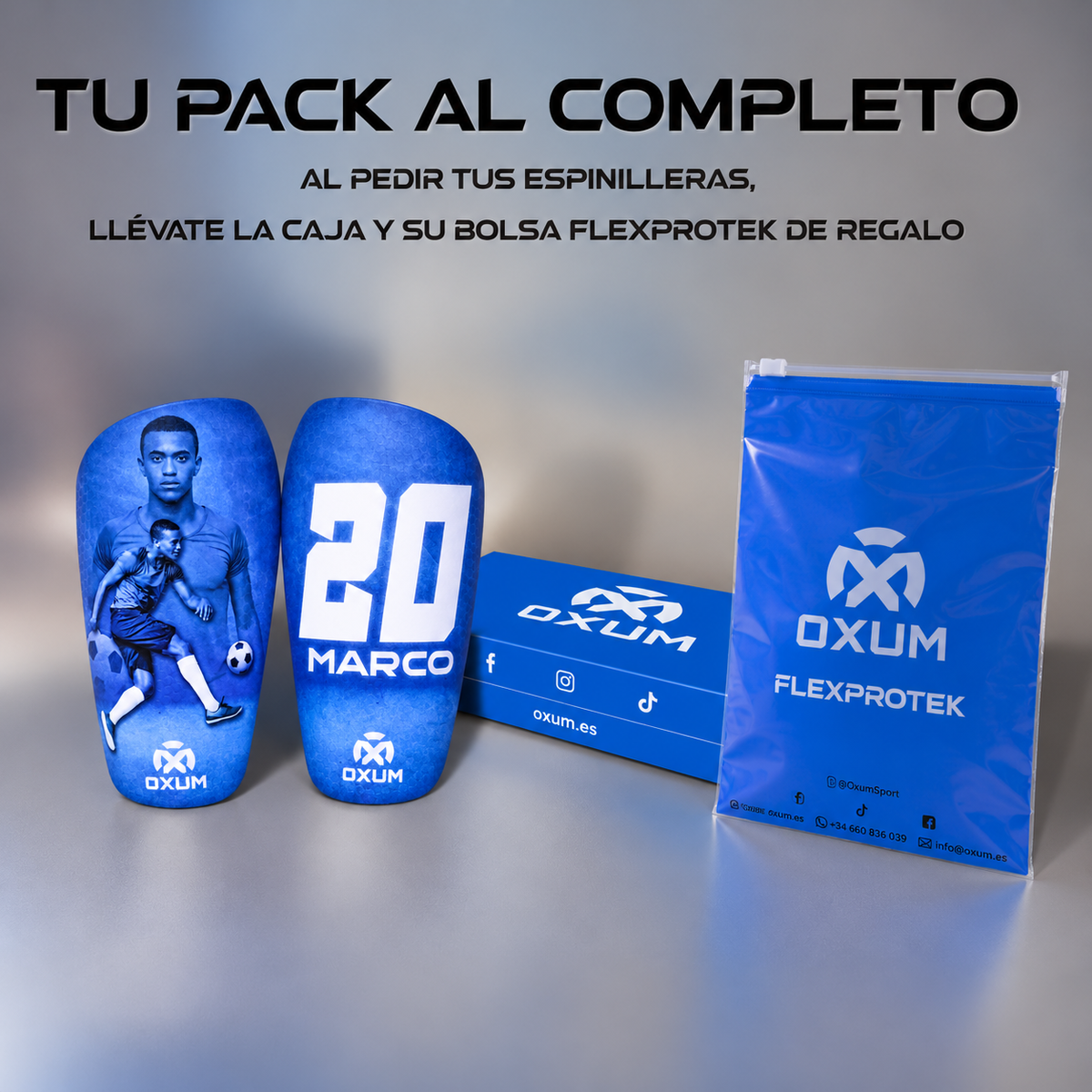 PRO THOR ESPINILLERAS DE FÚTBOL PERSONALIZADAS