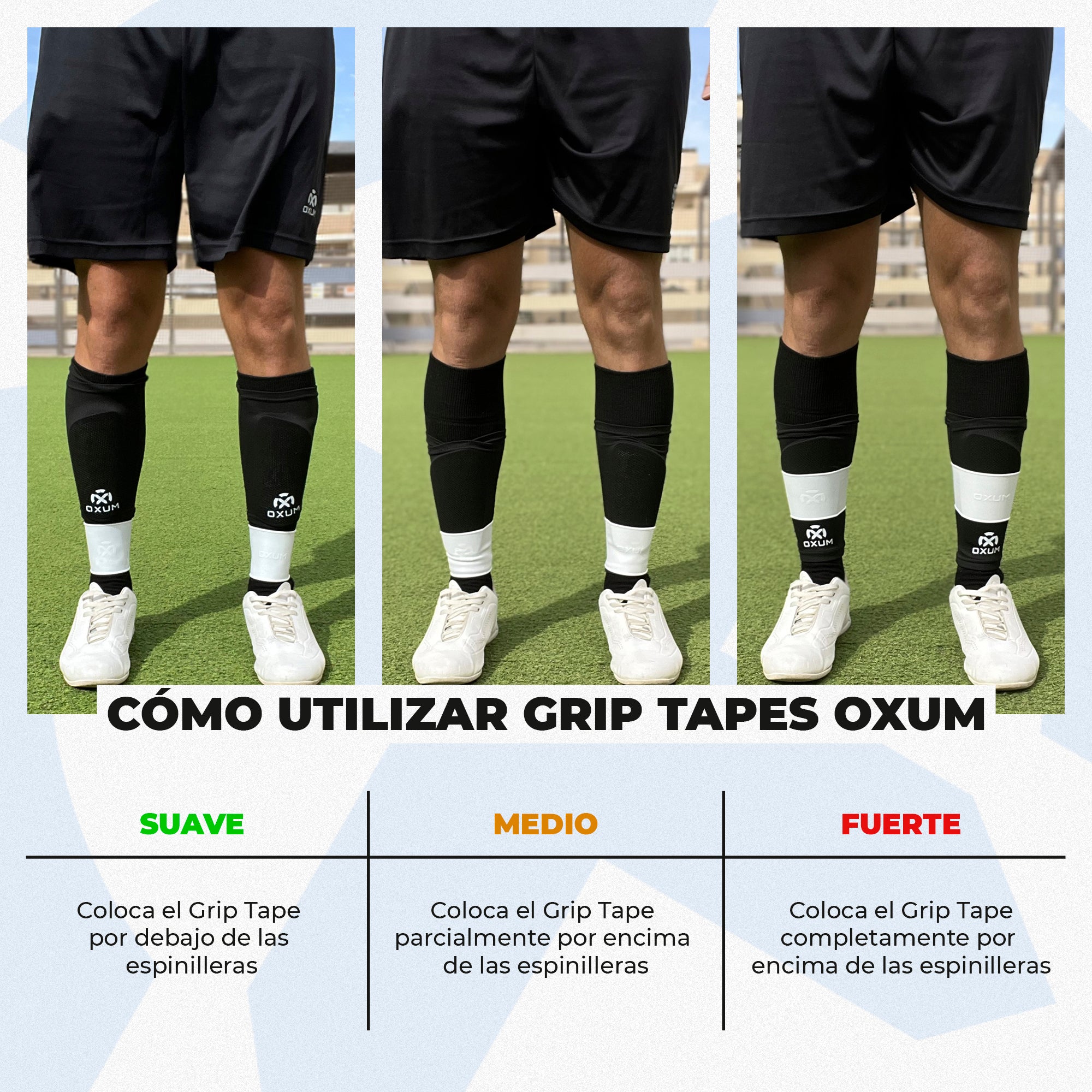 SILICONE GRIP TAPES SHIN GUARD HOLDERS