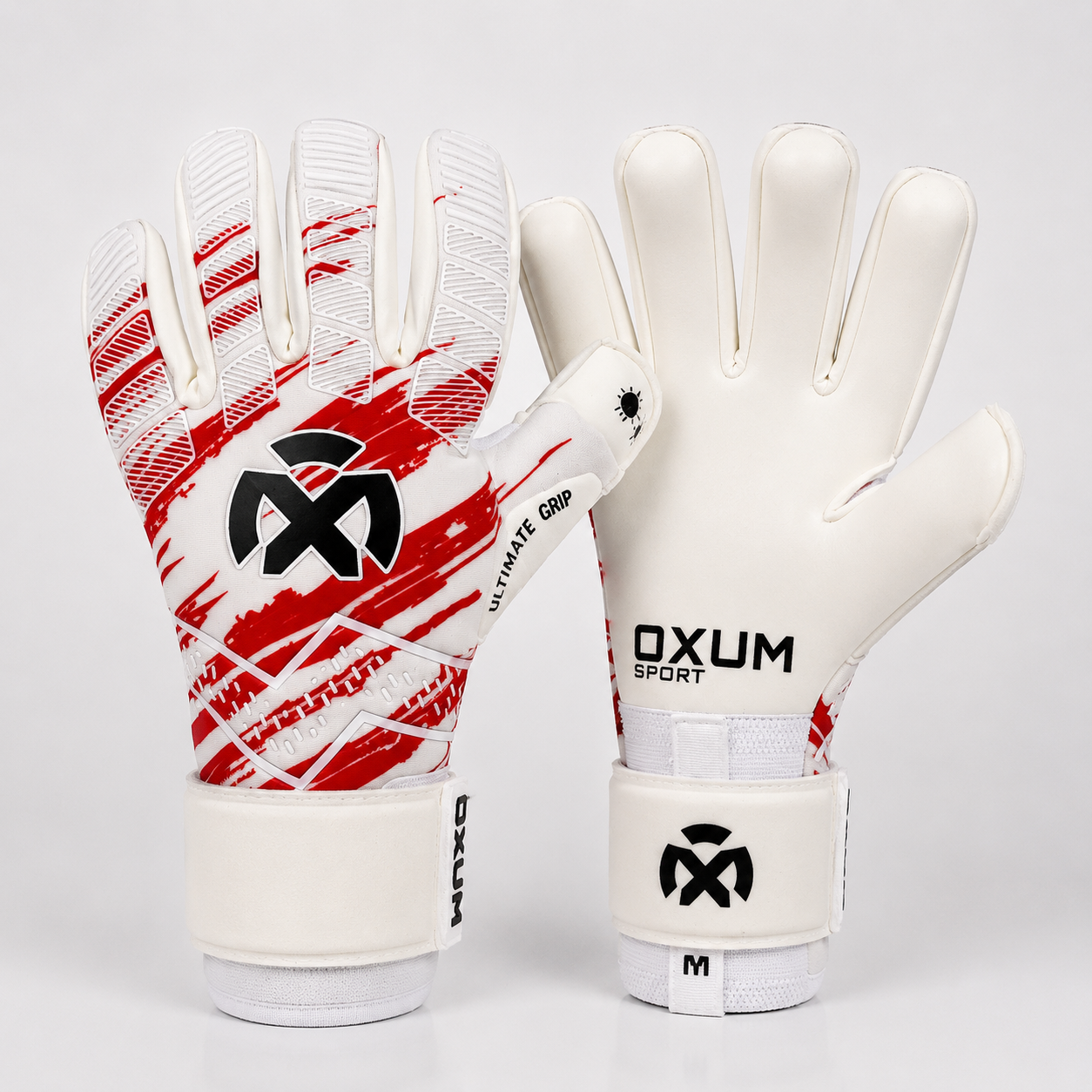 GUANTES DE PORTERO ULTIMATE ROJO-BLANCO