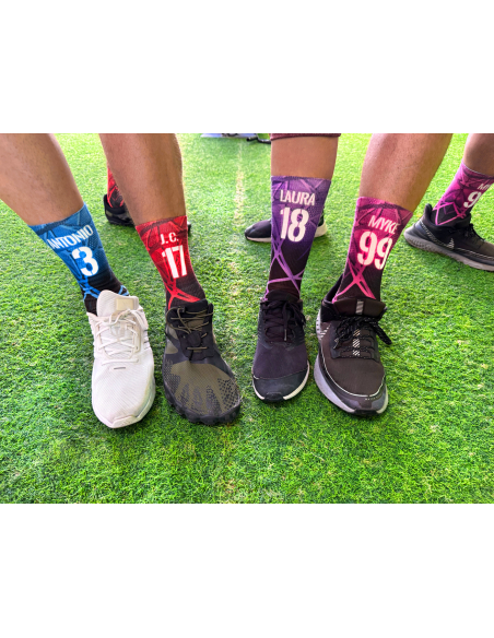 Calcetines Cartago. Calcetines deportivos Personalizados con nombre y número.