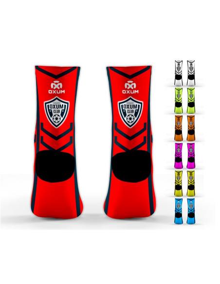 Calcetines Roma. Calcetines deportivos Personalizados con nombre, escudo y nombre de tu equipo