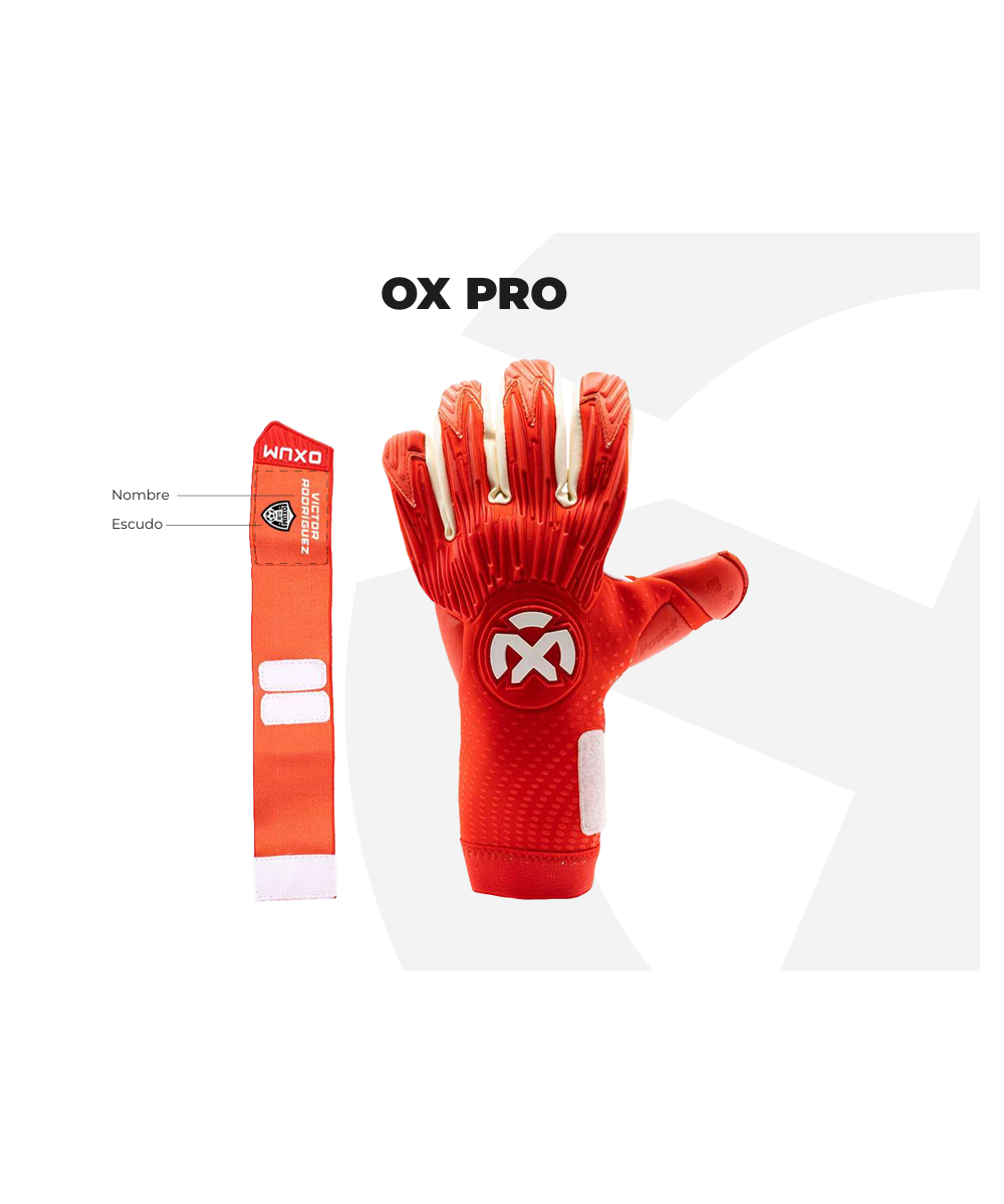 GUANTES OX PRO BLUE PERSONALIZABLES