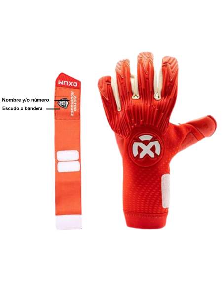 GUANTES OX PRO RED PERSONALIZABLES