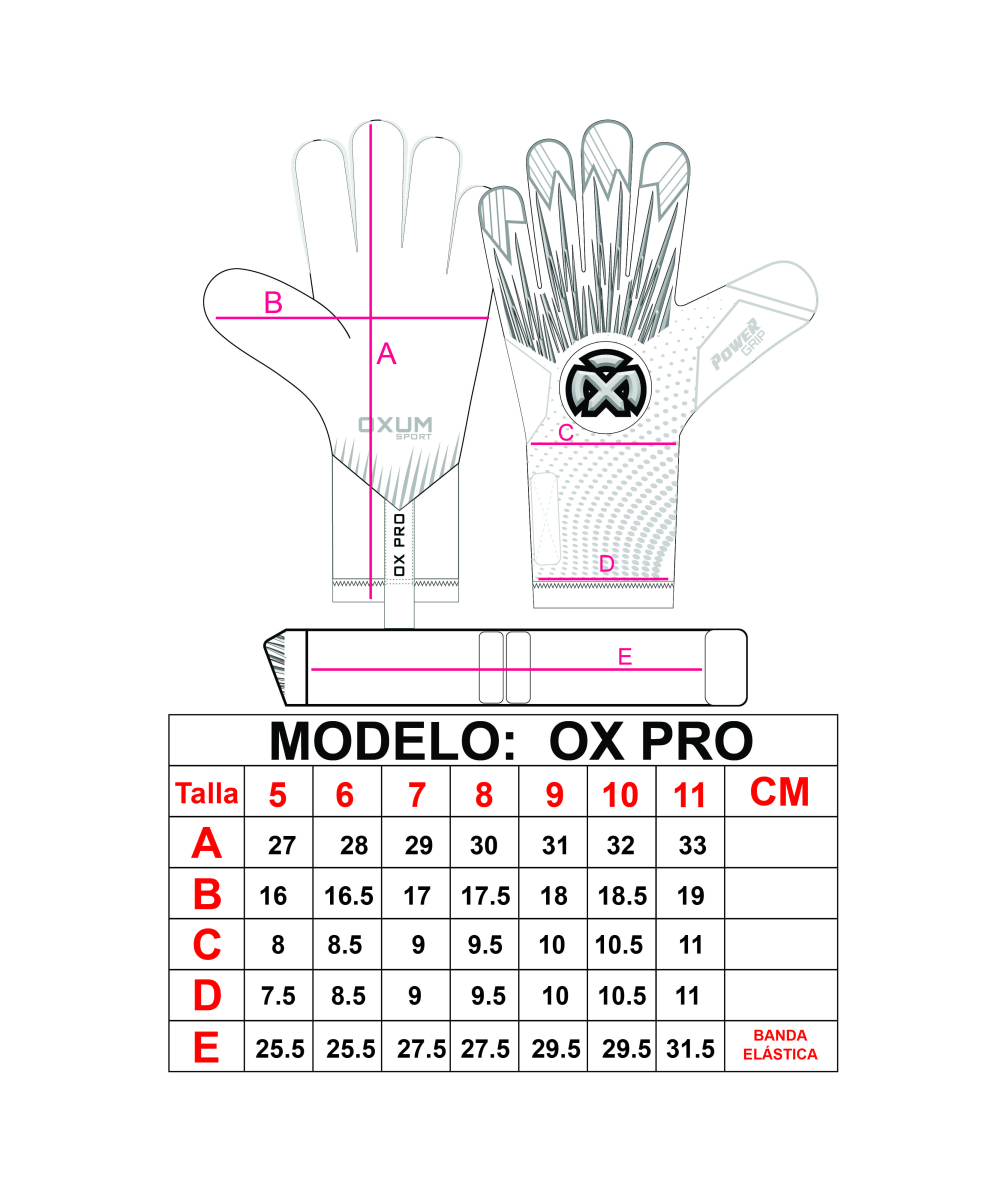 GUANTI OX PRO BIANCO PERSONALIZZABILI