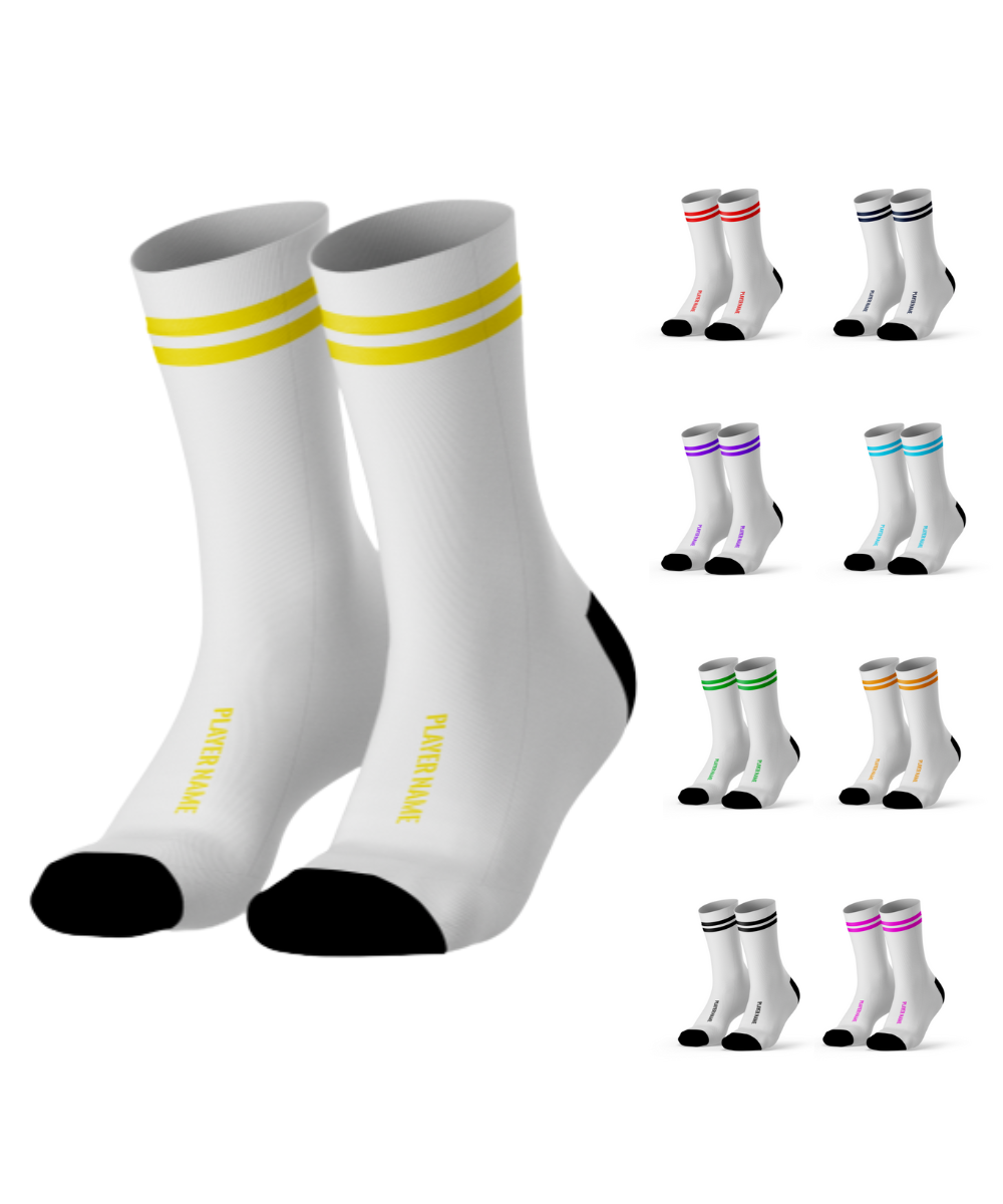 copy of Roma Socks. Custom Sports Socks with Name, Crest, and Team Name.
