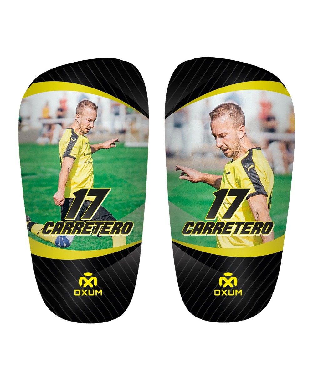 Espinilleras de Fútbol Personalizadas CARBON - Diseño 2