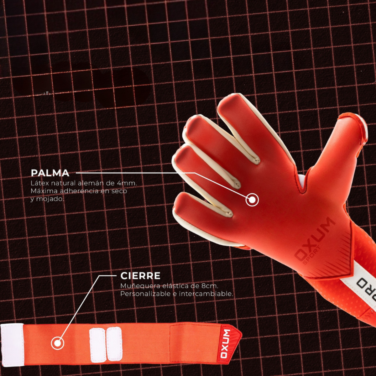 CUSTOMIZABLE OX PRO BLUE GLOVES