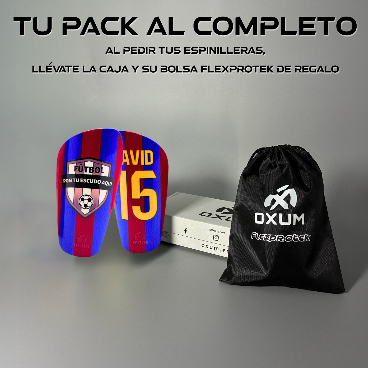 ONE CLUB ESPINILLERAS DE FÚTBOL PERSONALIZADAS
