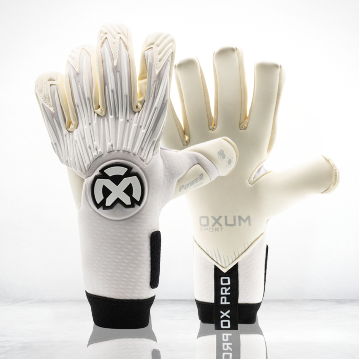 GUANTES OX PRO WHITE PERSONALIZABLES
