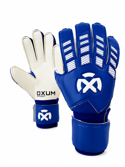 GUANTES OX MATCH AZUL-BLANCO PERSONALIZABLES