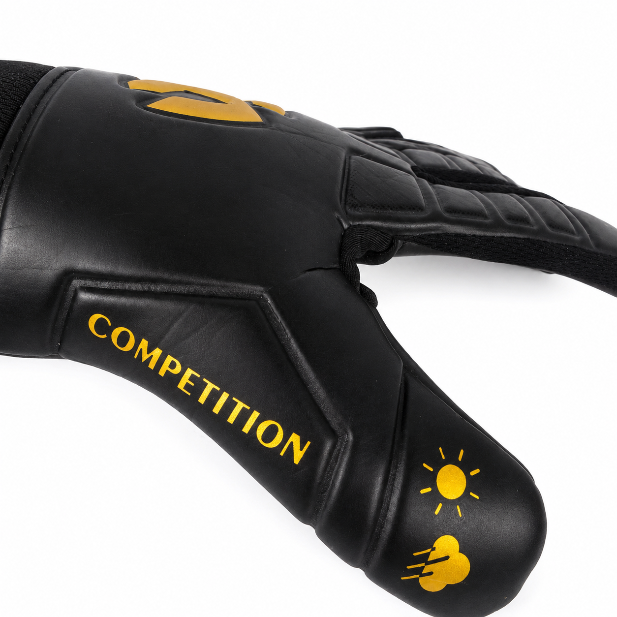 GUANTES DE PORTERO COMPETITION NEGRO-DORADO