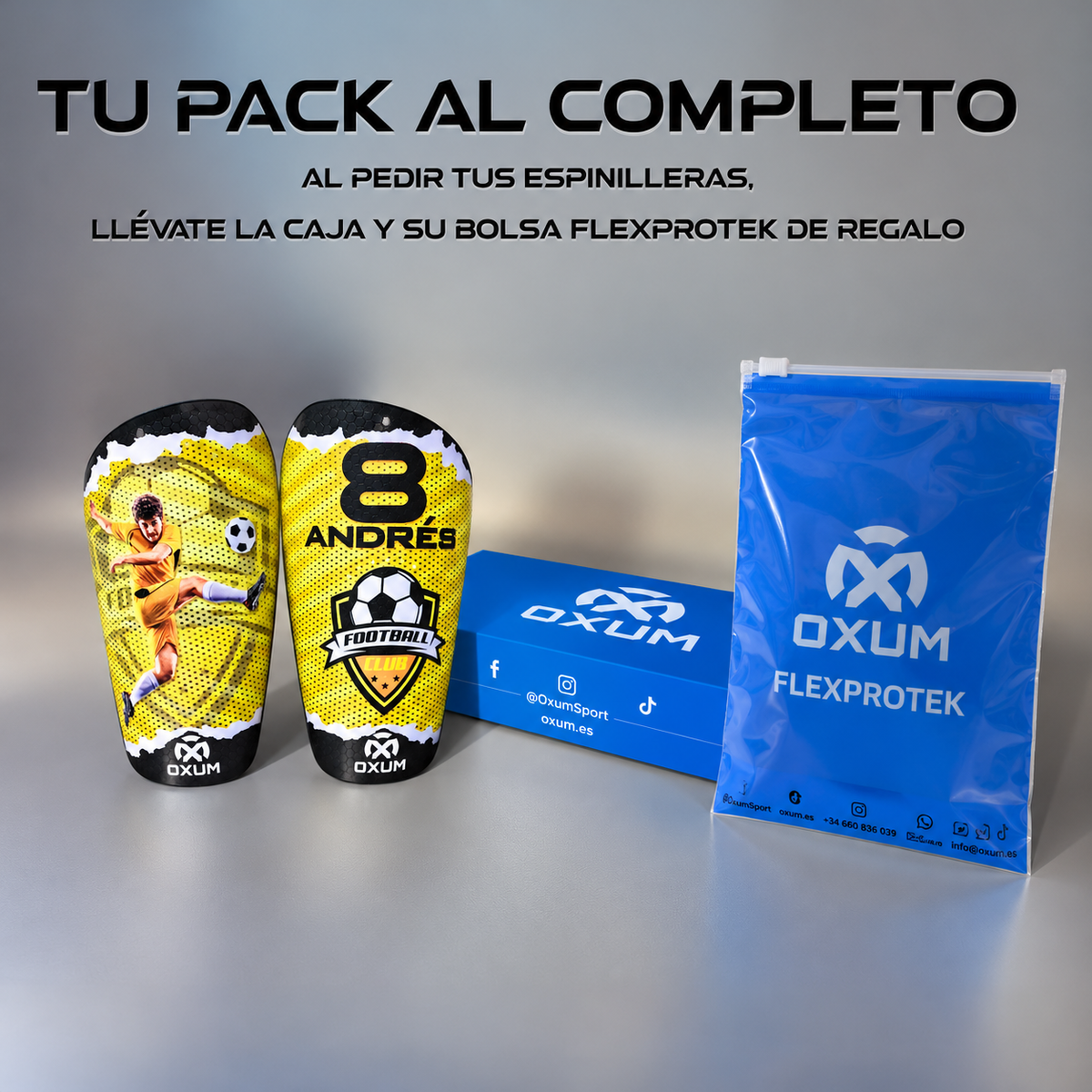 PRO KRAKEN ESPINILLERAS DE FÚTBOL PERSONALIZADAS
