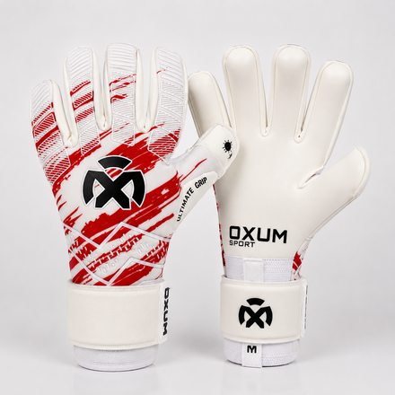 GUANTES DE PORTERO ULTIMATE ROJO-BLANCO